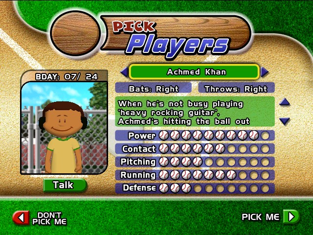 BACKYARD BASEBALL 2005