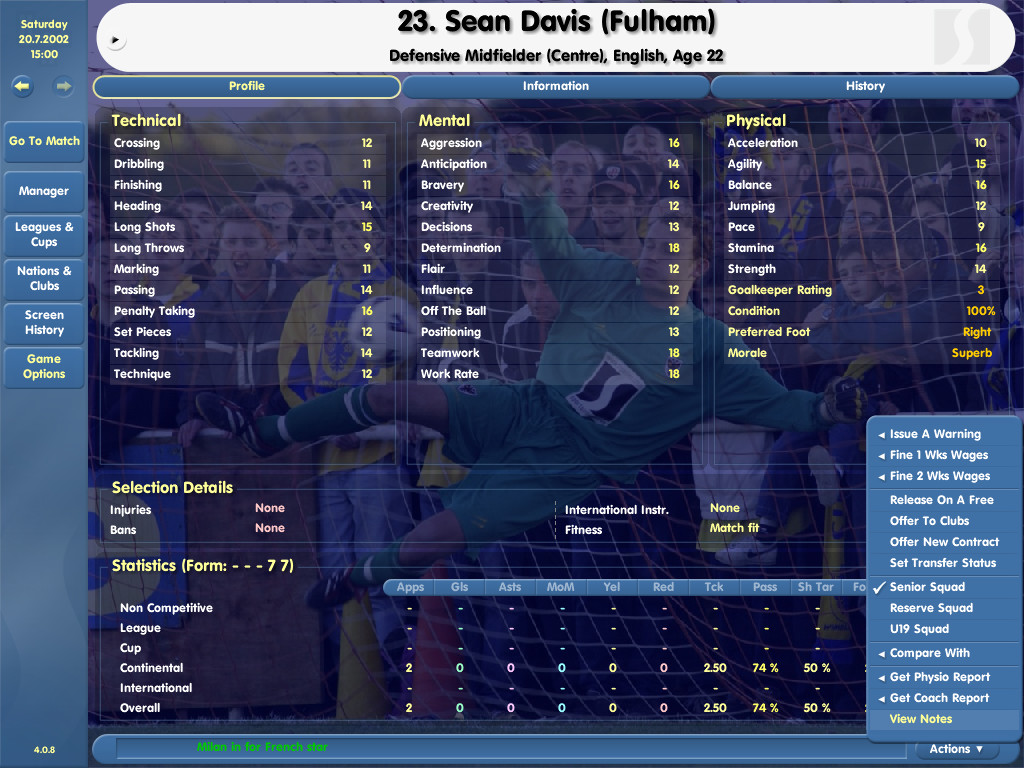 CHAMPIONSHIP MANAGER 4