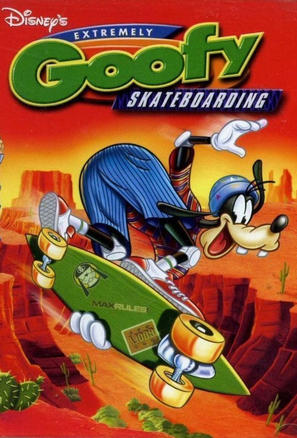 goofy skateboarding