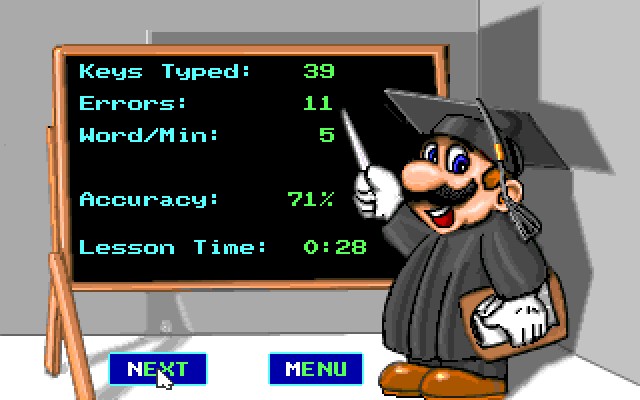 MARIO TEACHES TYPING