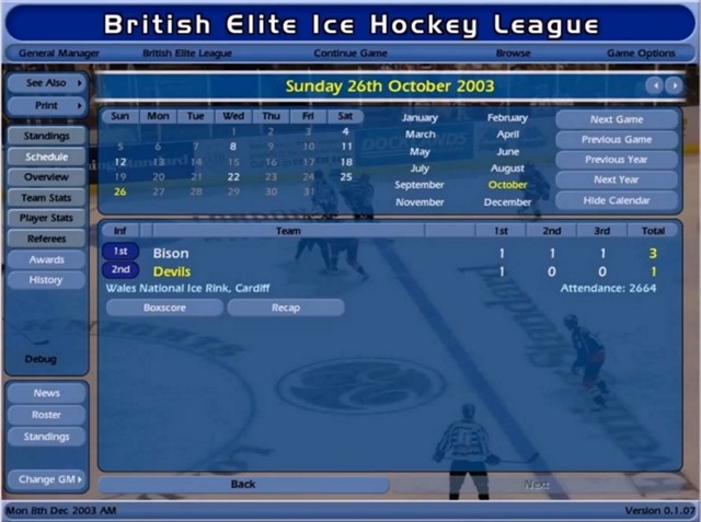 NHL EASTSIDE HOCKEY MANAGER