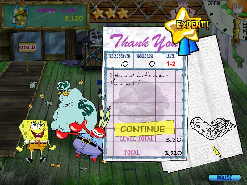 SPONGEBOB SQUAREPANTS: DINER DASH