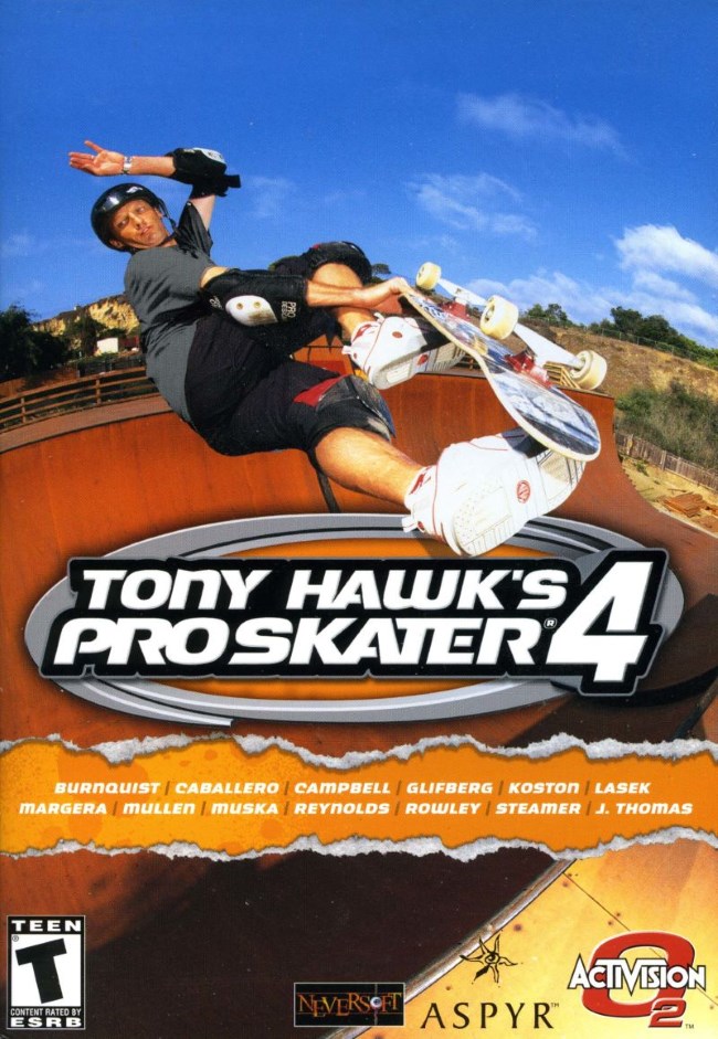 tony hawks pro skater 4