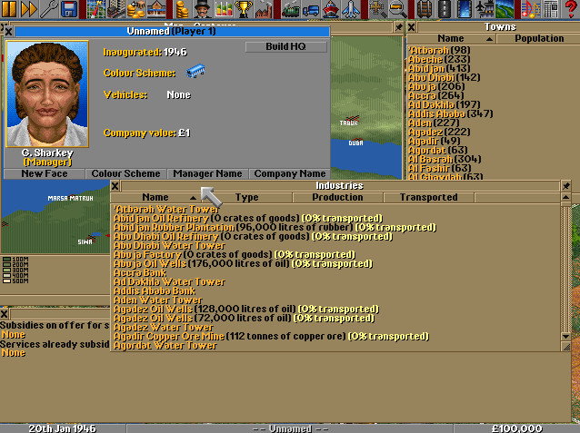 TRANSPORT TYCOON DELUXE