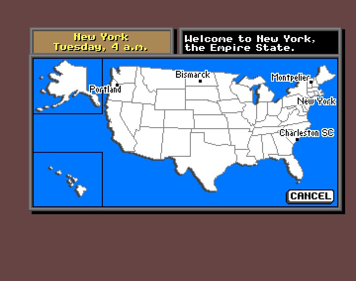 WHERE IN THE U.S.A. IS CARMEN SANDIEGO?